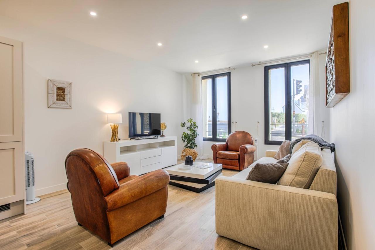 Appartement Grand Confort Bord De Mer Rez-De-Chaussee Residence La Vague Houlgate Buitenkant foto